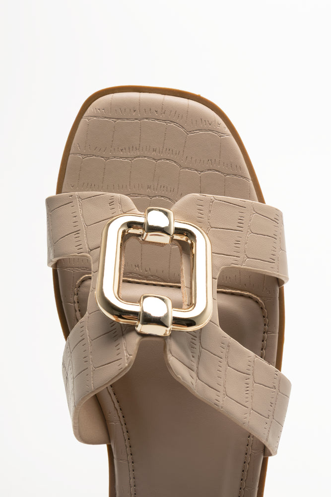 Cut Out Mule Sandals Natural (4)