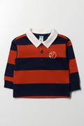 Long Sleeve Golfer Red And Navy