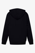Hooded Fleece Zip Through Top Black (1)