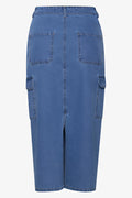 Denim Utility Skirt Mid Blue (1)
