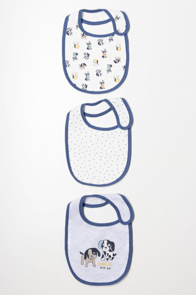 3 Pack Bibs Blue