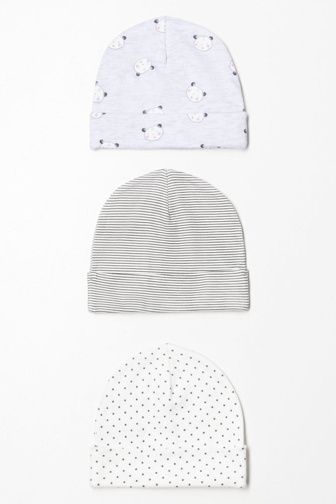 3 Pack Hats Grey