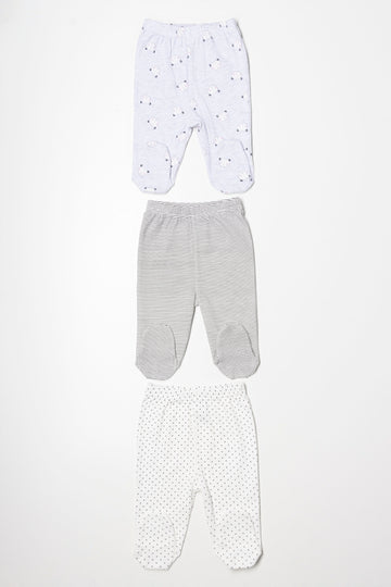 3 Pack Leggings Grey