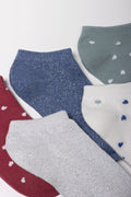 5 Pack Low Cut Socks Multi (1)
