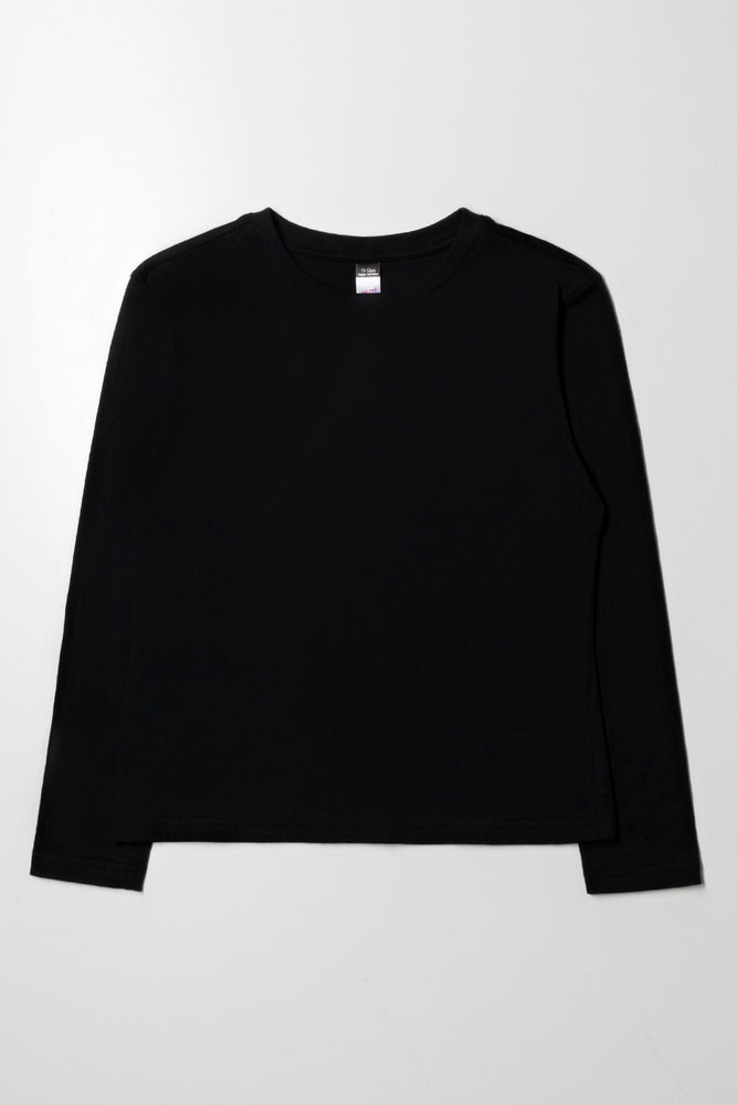 Long Sleeve Crew Neck Black