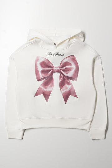 Bow Hoodie Cream