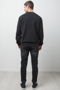 Crew Neck Tracktop Black (2)