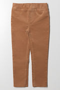 Glitter Corduroy Jeggings Natural
