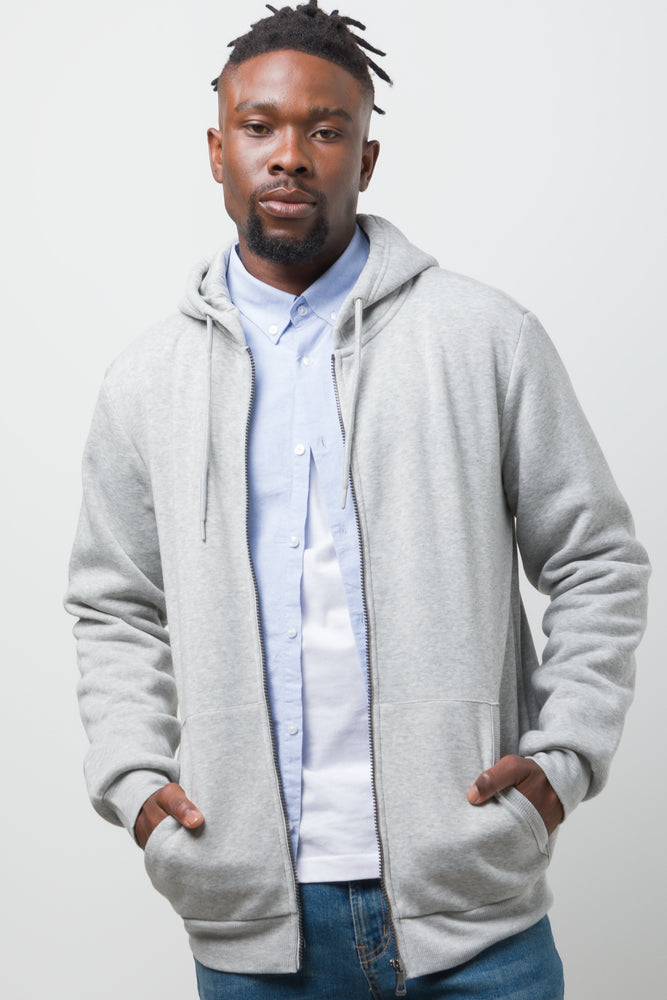 Zip Through Hooded Tracktop Grey