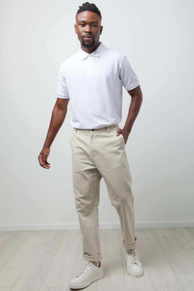 Straight Leg Chino Pants Natural