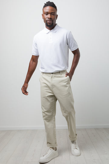 Straight Leg Chino Pants Natural