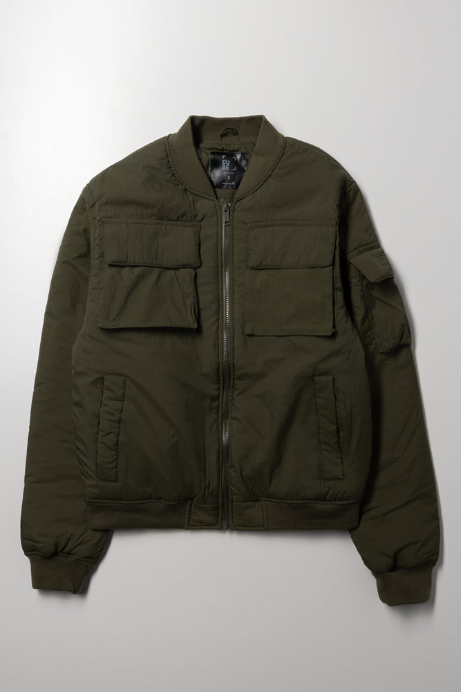 Utility Bomber Jacket Green