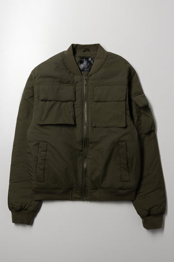 Utility Bomber Jacket Green