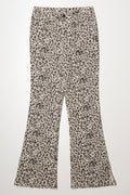 Leopard Flare Leg Denim Jeans Multi
