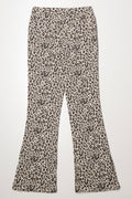 Leopard Flare Leg Denim Jeans Multi (2)
