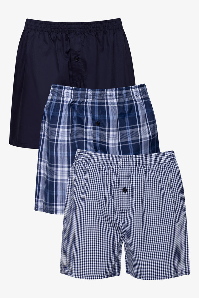 3 Pack Boxers Blue