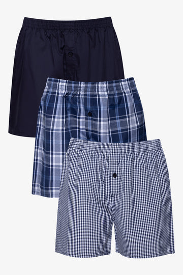 3 Pack Boxers Blue