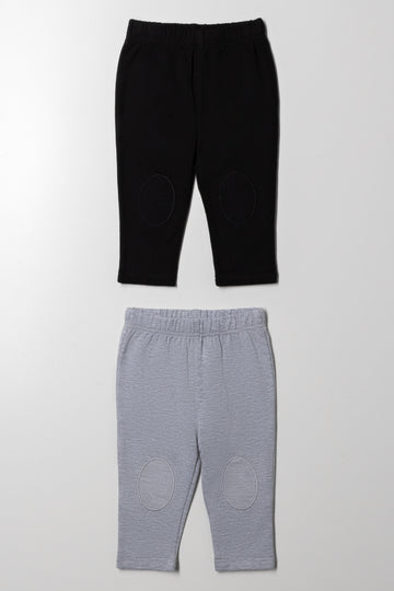 2 Pack Leggings Black And Grey