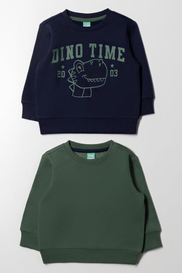2 Pack Tracktops Green And Navy