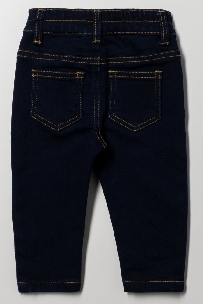 Skinny Denim Jeans Dark Blue (2)