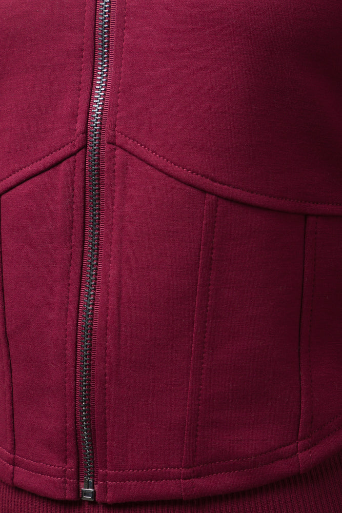 Corset Tracktop Burgundy (3)