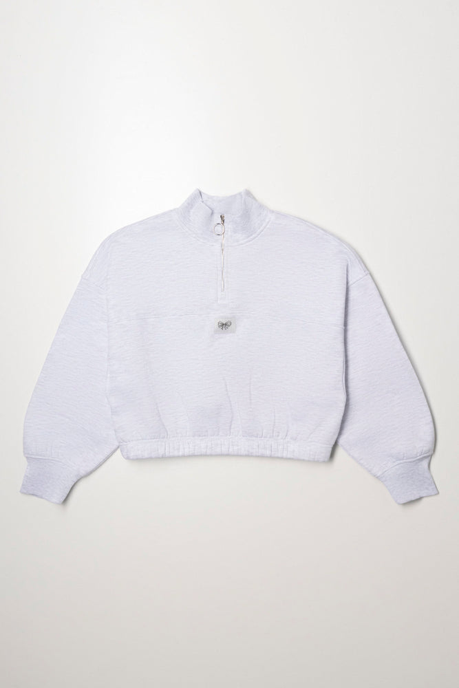 Quarter Zip Tracktop Grey