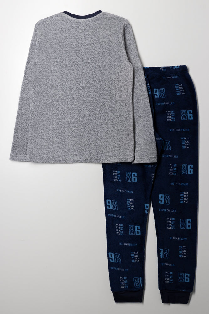 Long Sleeve Pyjama Set Grey (3)