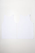 2 Pack Sleeveless Vests White (2)