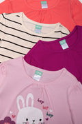 4 Pack Long Sleeve T-Shirts Multi (1)