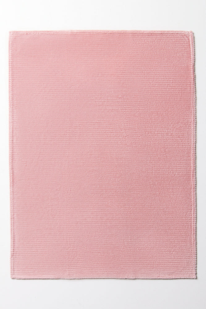Rib Waffle Blanket Pink (2)