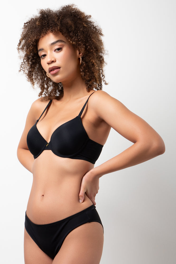 2 Pack T-Shirts Bras Black (2)