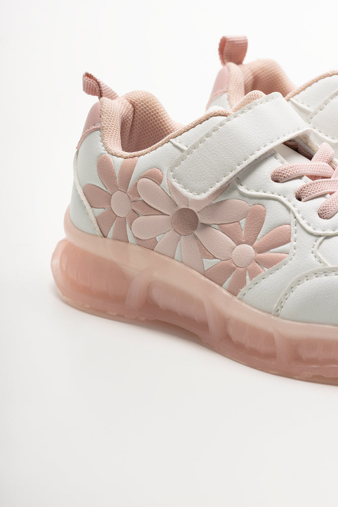 Daisy Light Up Trainers White (3)