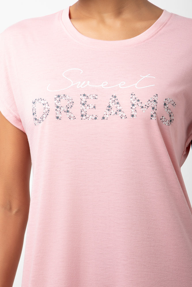 2 Pack Swet Dream Star Sleepshirts Black And Pink (4)