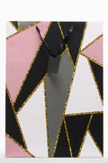 Geo gift bag xlarge pink