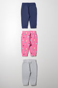 3 Pack Trackpants Navy, Pink And Grey (2)
