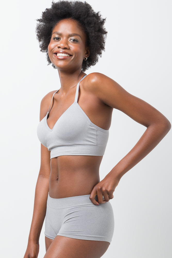 Seamfree Bralette Grey (2)