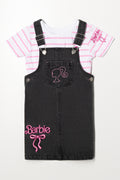 Barbie Denim Pinafore Black
