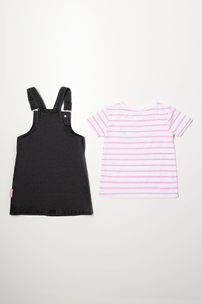 Barbie Denim Pinafore Black (5)