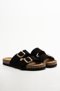 Double Strap Sandal Black