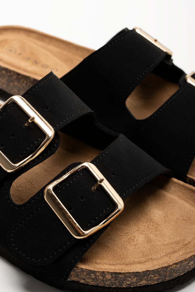 Double Strap Sandal Black (2)