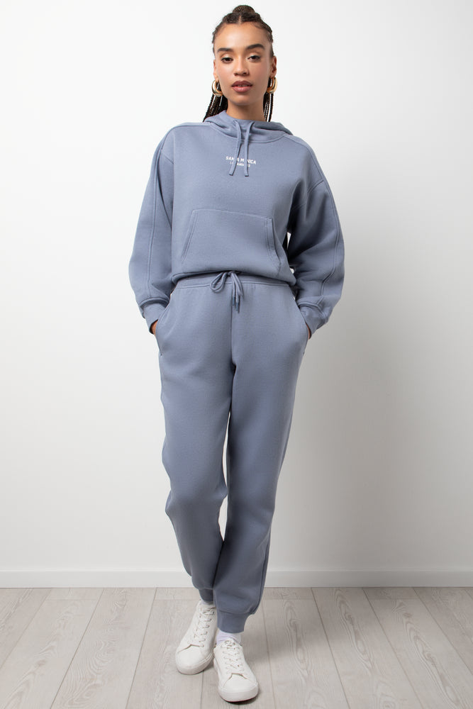 Rib Waist Trackpants Blue