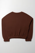 Crew Neck Tracktop Brown (2)