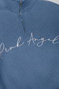 Pink Angel Quarter Zip Tracktop Blue (1)