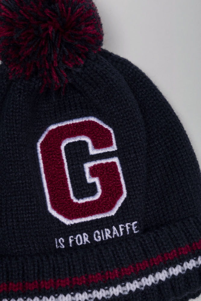 Giraffe Beanie Navy