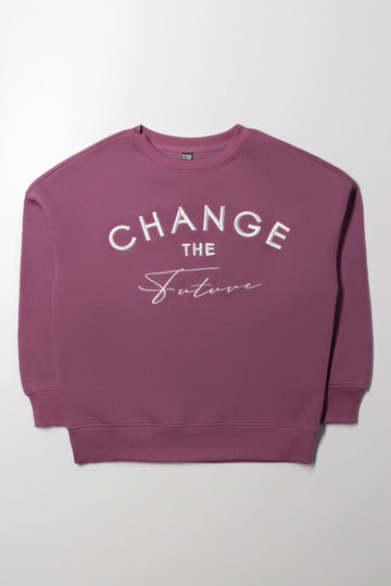 Crew Neck Tracktop Purple