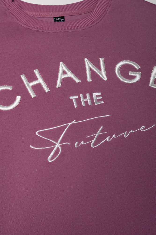 Crew Neck Tracktop Purple (1)