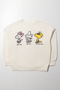 Peanuts Crew Neck Tracktop Cream
