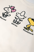 Peanuts Crew Neck Tracktop Cream (1)