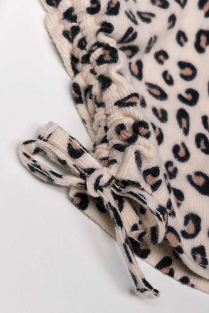 Leopard Prind Side Tie Top Natural (1)