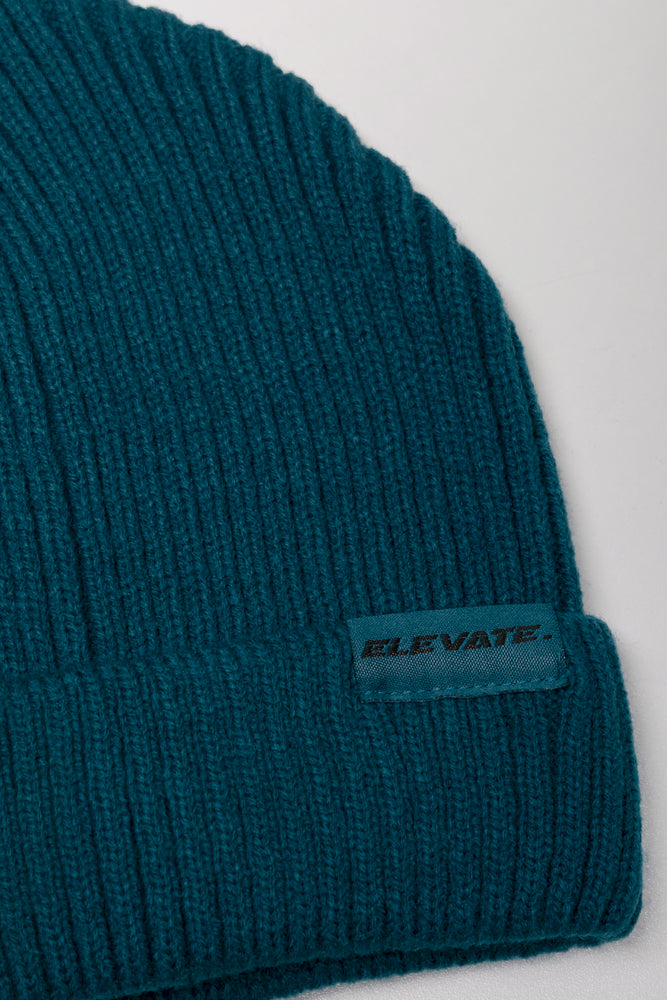 Rib Beanie Blue